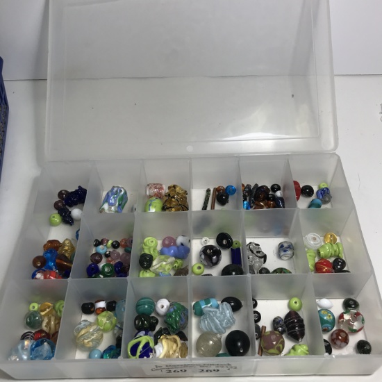 Organizer of Handmade Glass Beads