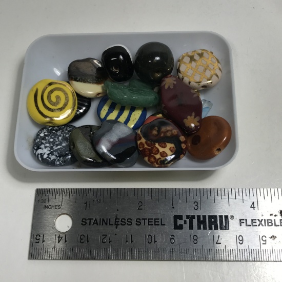 Unique Large Handmade Glass Beads