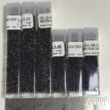 Lot of Metallic Plum Gold Iris Beads