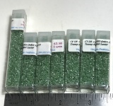 Lot of Transparent Mint Luster Beads
