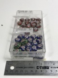 Cloisonne Red,Blue, and Green Heart Beads