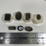 Seven Smoky Topaz Gems