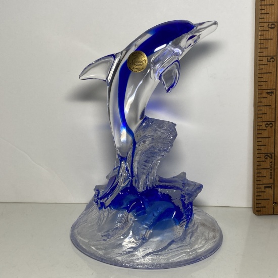 Genuine Lead Crystal France Dolphin Figurine