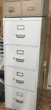 4 Drawer Metal File Cabinet & Two Drawer Metal Card File