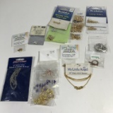 Lot of Chains, Beads, and Clasps 