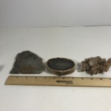 Lot of Geode Slices & Misc Rocks