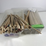 Lot of Wooden Dowels