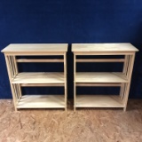Pair of Wooden Shelves   