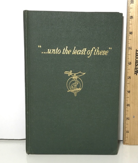 "Unto the Least of These" Masonic Book