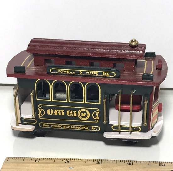 Powell and Hyde Cable Car Music Box