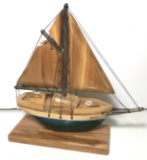 Maine Wooden Sailboat Model