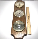 Vintage Wooden Weather Station Wall Hanging