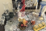 Lot of Candles, Candle Holders and Candle Snuffers