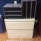 30’' 2 Drawer Filing Cabinet and 2 Metal Organizers