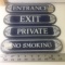 Lot of 4 Porcelain Business Signs