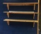 Lot of 3 45” Long Wood Shelves