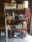 4 Tier Metal Rack with Miscellaneous Hardware Items