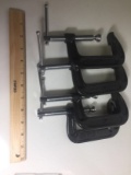 Lot Of 4 3” Clamps