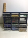 15 Drawer Organizer Full of 4mm Fire Polished Crystals