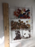 Lot of Assorted Stone and Lampwork Beads