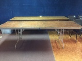 Lot of 2 - 8 Ft. Banquet Tables