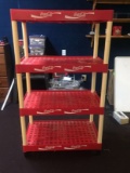 4 Tier Plastic Coca-Cola Display Rack