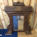 Eastlake Wooden Dresser Mirror