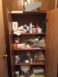 Double Door Storage Cabinet and Contents