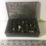 Vintage Cake Tip Decorator Set in Metal Box