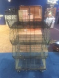 4 Wire Basket Rolling Display Bin