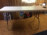 Lifetime 6 Ft Folding Table on Risers