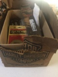 Box Lot of Harley Davidson and Other Motorcycle Parts