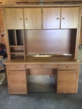 Laminate Wood Media Desk