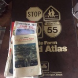 Lot of Vintage Maps and Atlases