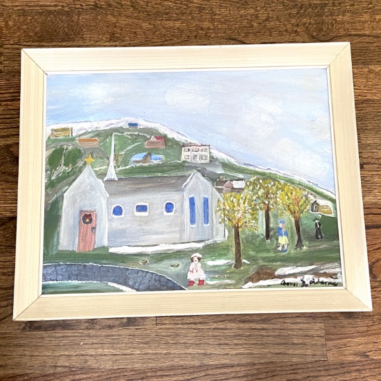 Original Ann L. Adams Painting in Frame