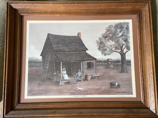 Limited Edition Signed Frank Morris & Numbered 1217/1500 “Sunday Afternoon” Framed Print