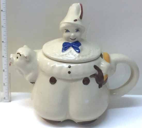 1940's Shawnee "Tom Tom the Piper's Son" Tea Pot