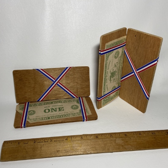 Pair of Vintage Wooden Magic Tricks