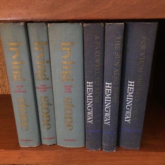 Irving Stone and Hemingway Books