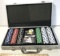 Poker Set with Three Decks of Cards in Case