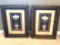 Pair of Topiary Prints in Ornately Decorated Frames