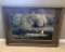 Large Beautiful Framed & Matted Swan Pond Print   (29-1/2