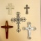 Great Lot of 5 Decorative Wall Crosses 