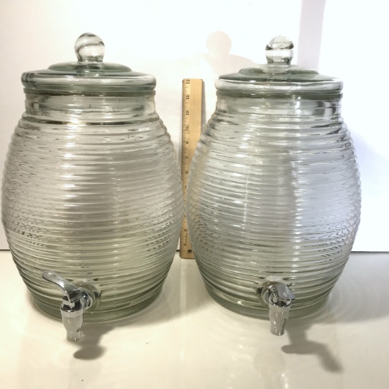 Two Glass Drink Dispensers