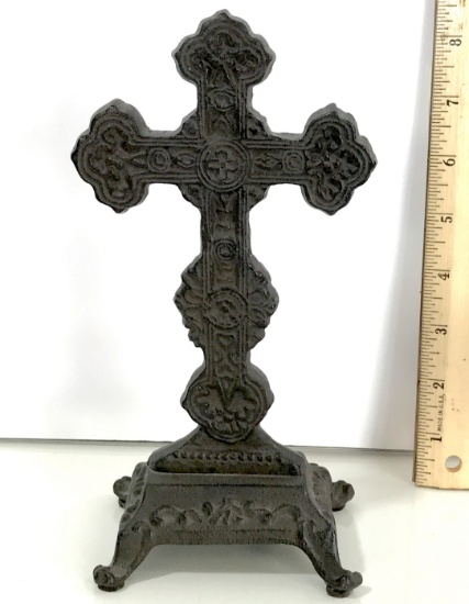 Cast Iron Celtic Cross on Stand