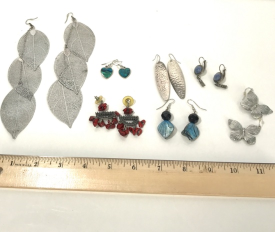 Lot of Seven Pairs of Earrings