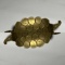 Adorable Vintage Brass Turtle Ashtray