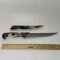Collectible Knife with Eagle Design & Sheath