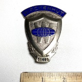 Wackenhut Silver Tone Security Officer Badge Pin