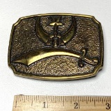 1983 Brass Masonic Belt Buckle